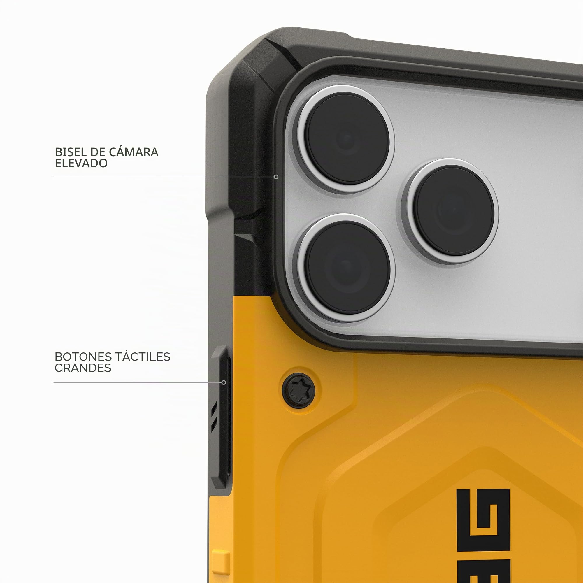 Urban Armor Gear Pathfinder MS Case Compatible con Apple iPhone 17 Pro MAX Funda (Carga inalámbrica/magnética, protección contra caídas de Grado Militar) Heritage Yellow