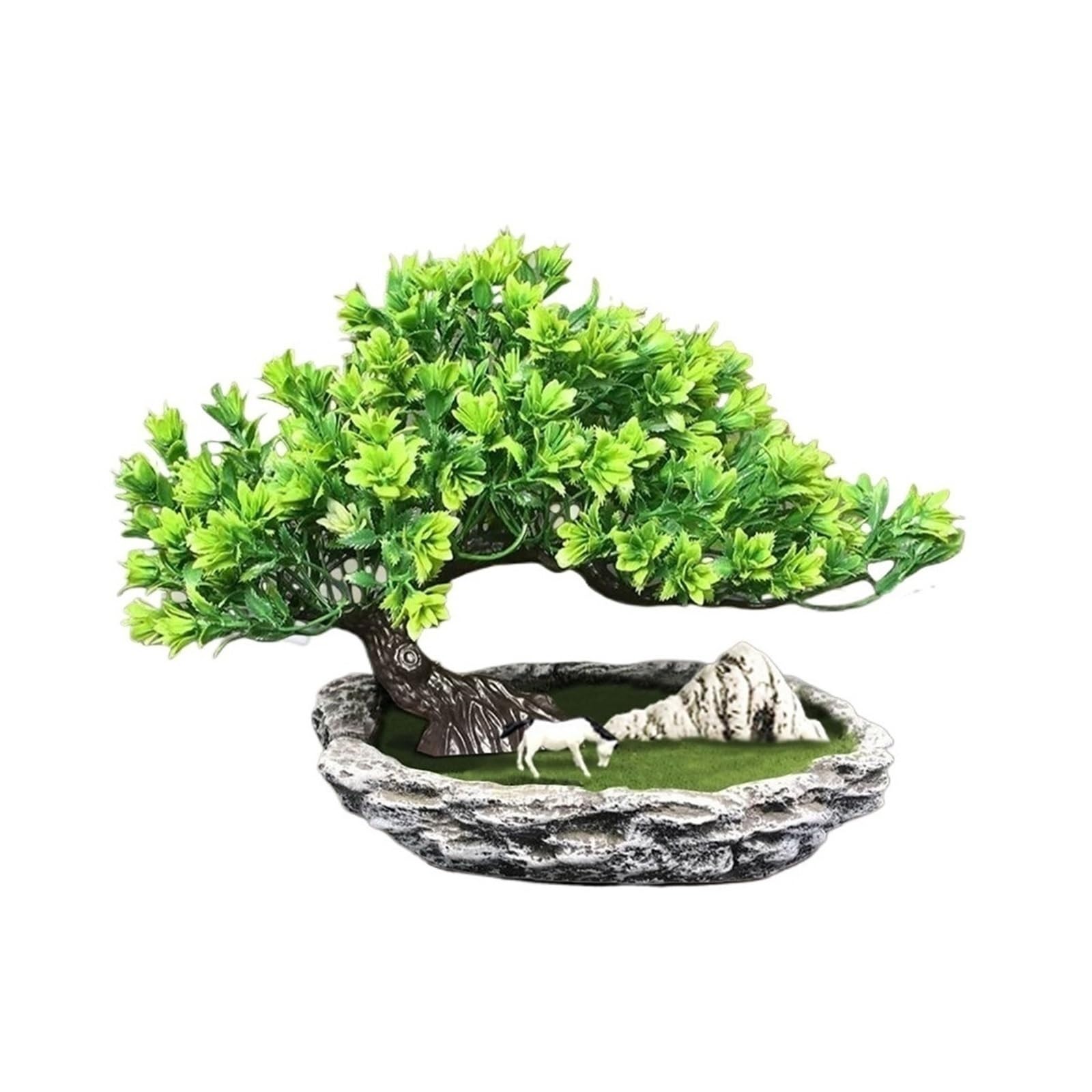 Bonsai Tree Fake Plants Faux Pine for Indoor Home Office Desk Décor Home Decor