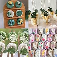 Vista 13 de Roses Mold Flower Silicone Cake Molds Chocolate Sugarcraft Decorating Fondant Fimo Tools 4 Size Pink 2 Piece