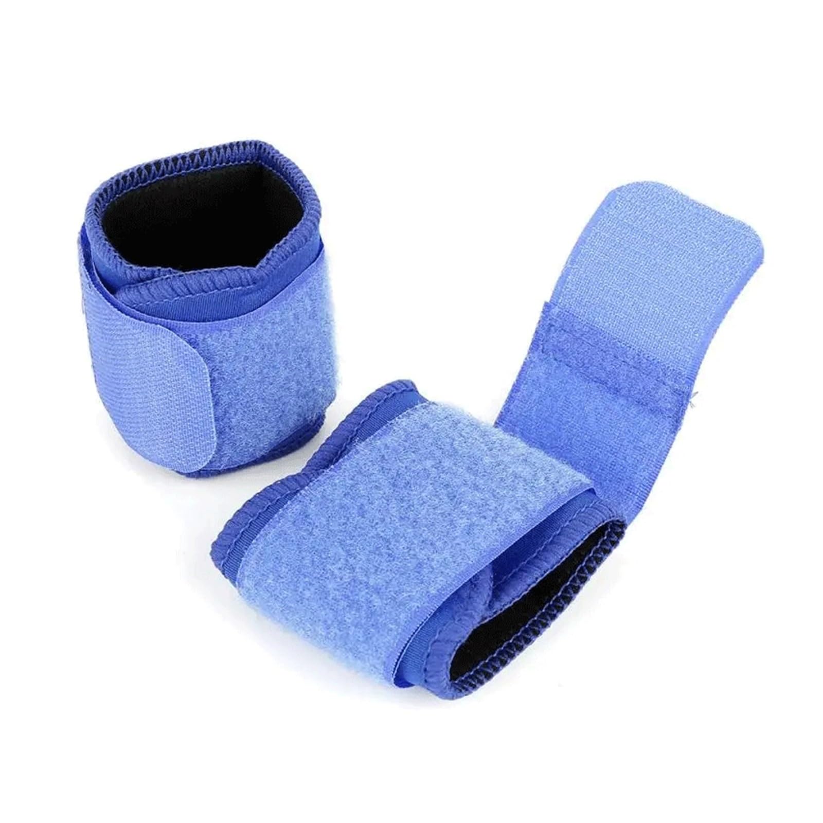 Sport Wristband Adjustable Sports Wrist Brace Injury Wrap Bandage Support Gym Strap Safety Protector 1Pair Blue