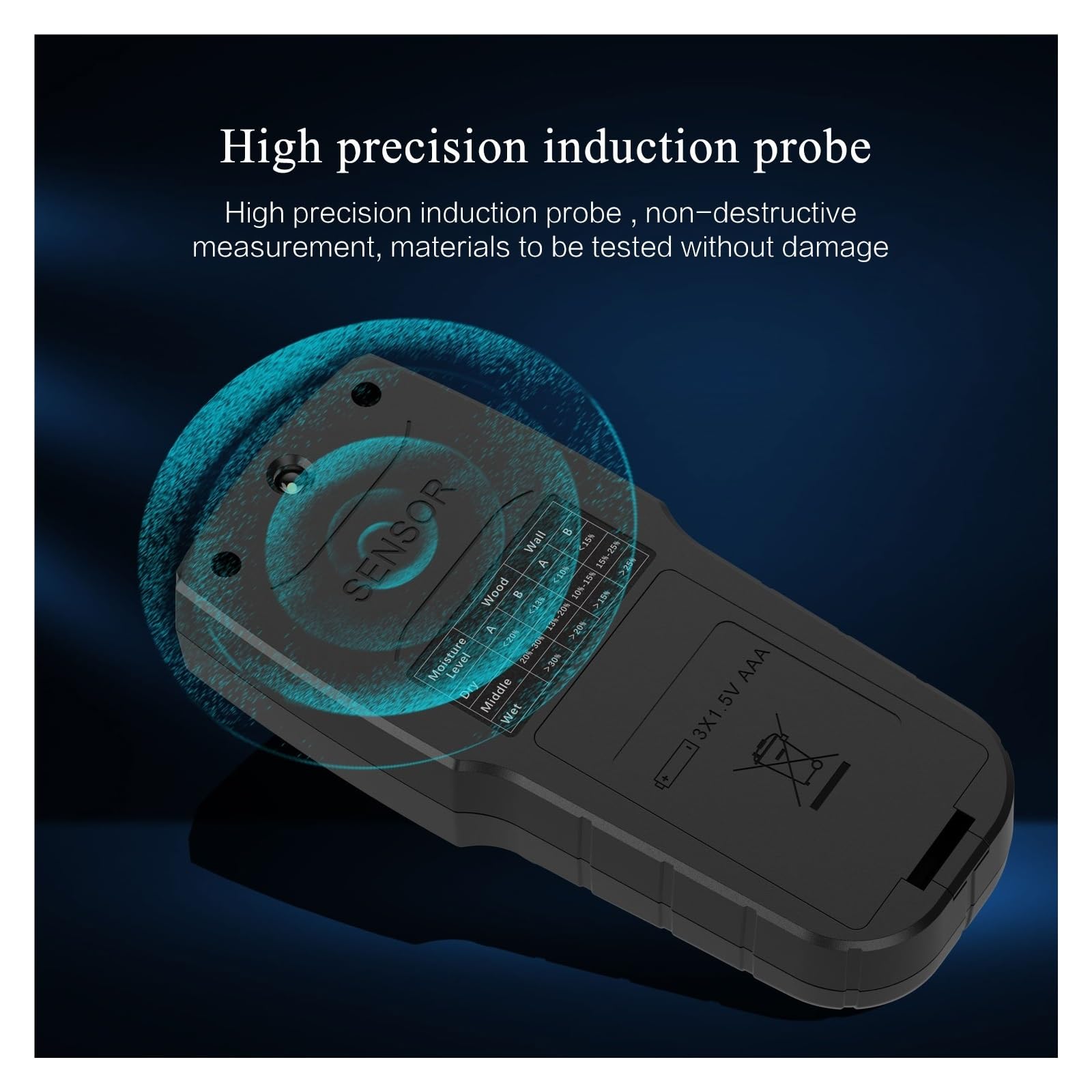 M80 Pinless Digital LCD Hygrometer Holzfeuchtemessgerät/Für Betonbauwand-Holzdetektor