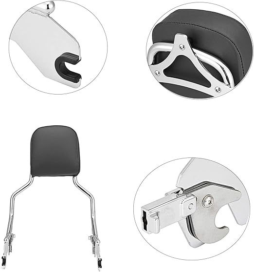 Amazon Com Wsays Chrome Standard Height Passenger Sissy Bar Backrest Pad Compatible With Harley Softail Sport Glide Low Rider S Flsb Fxlr Fxlrs Automotive Amazon Com Wsays Chrome Standard Height Passenger Sissy Bar Backrest Pad Compatible With Harley Softail Sport Glide Low Rider S Flsb Fxlr Fxlrs Automotive
