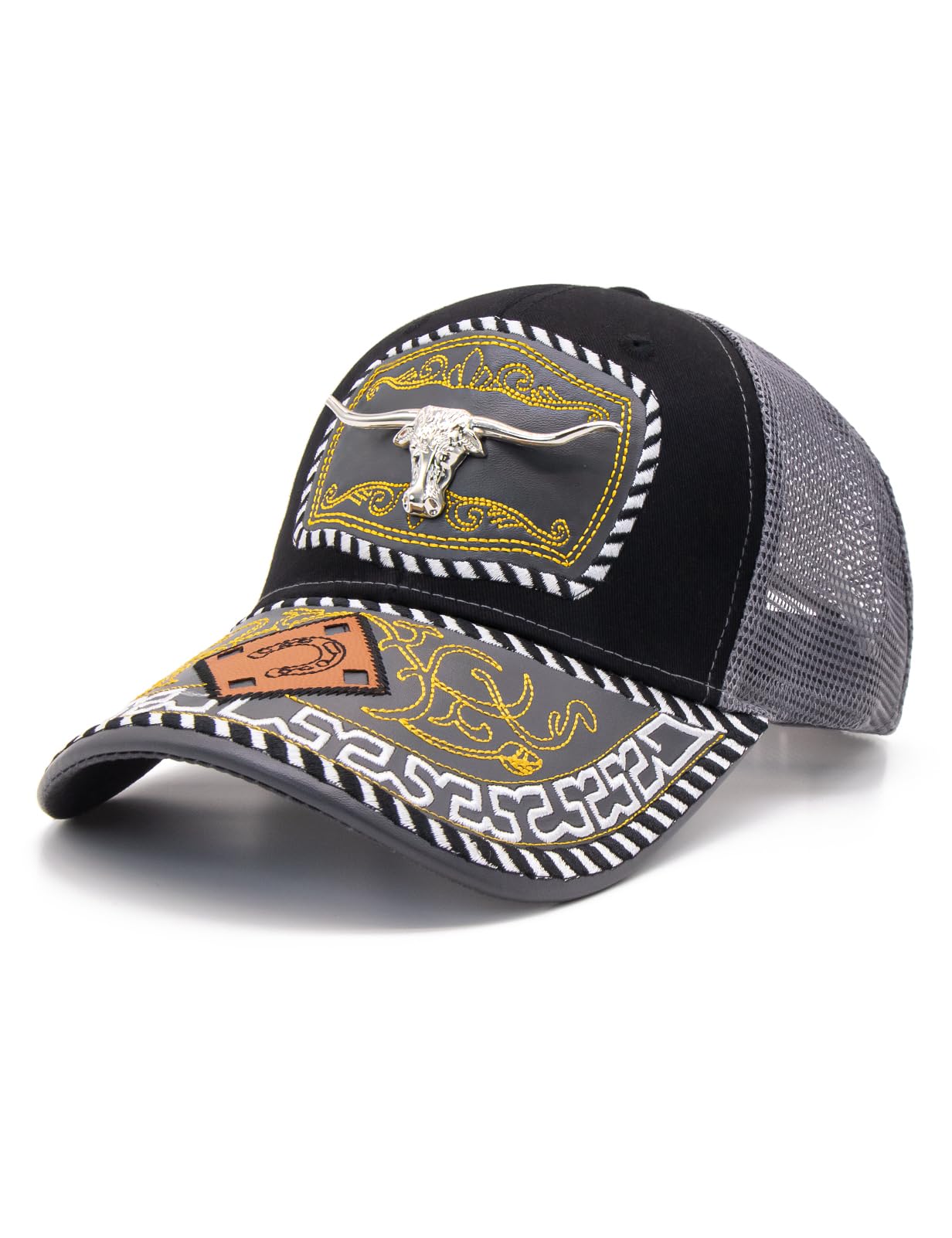 TOPACC Western Trucker Hat for Men Women Cowboy Country Hat Snapback Cap