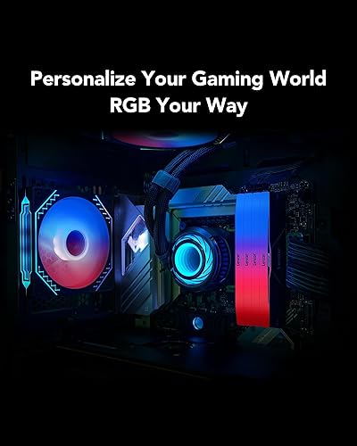 Miniatura 6 de Lexar ARES Gen2 RGB DDR5 RAM 32 GB Kit (2 x 16 GB) 6000 MHz CL28, memoria de escritorio UDIMM de 288 pines, memoria de computadora de juegos para PC