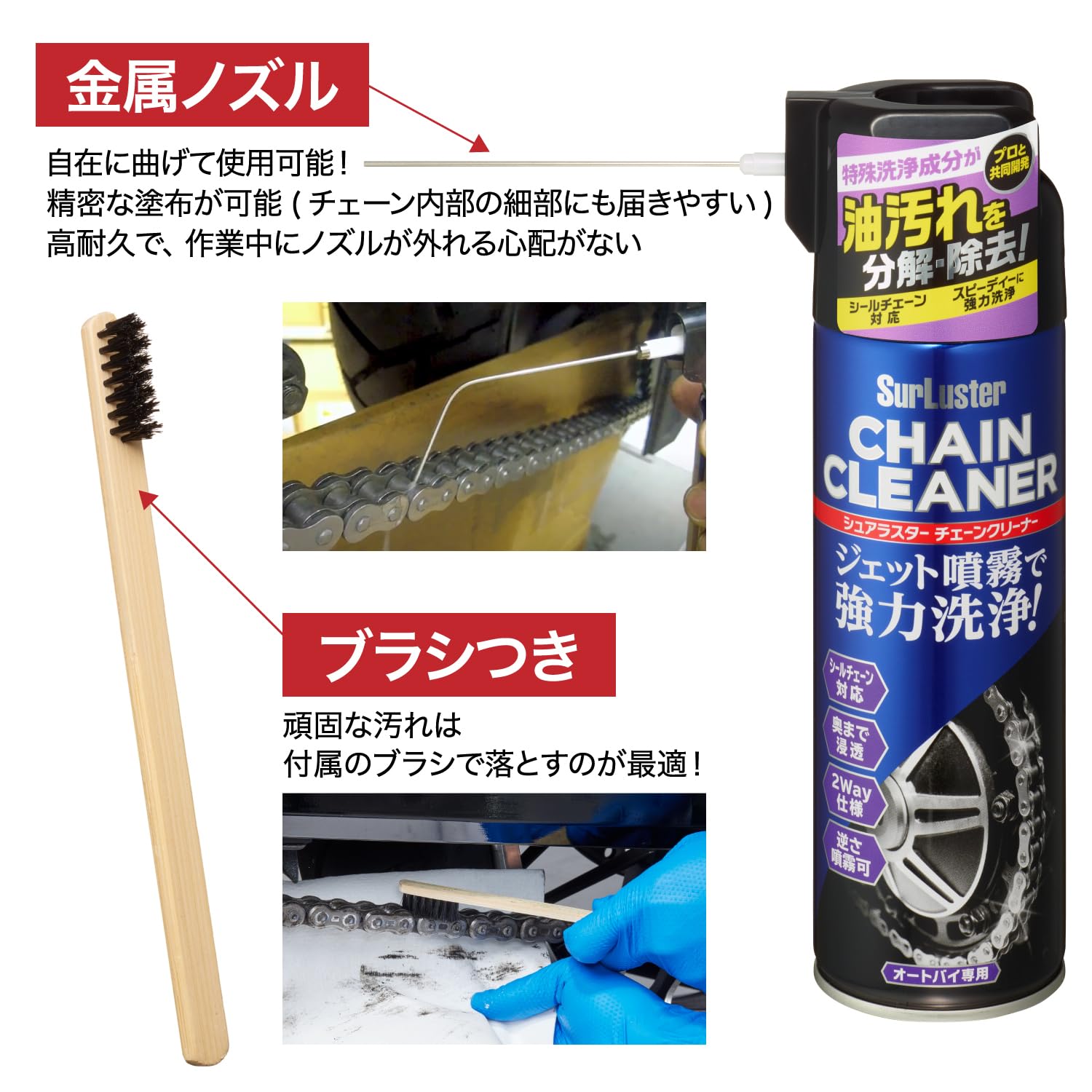 Amazon.co.jp: Surluster(シュアラスター) チェーンクリーナー