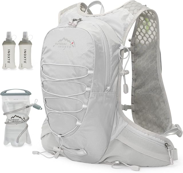 IX INOXTO Veste d'hydratation pour hommes Femmes Sac à dos pour la course 3L Pack d'hydratation pour la randonnée de course de Marathon
