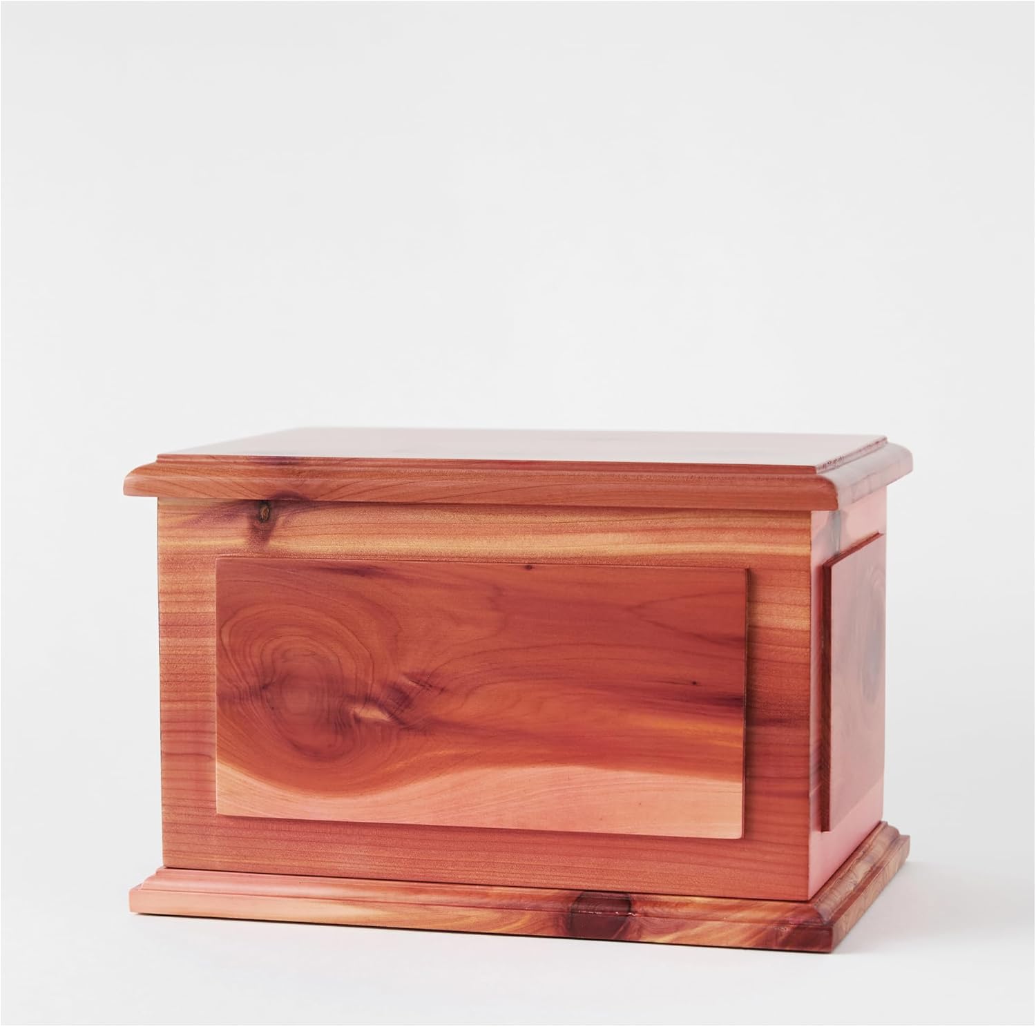AspenStudio Cedar Wooden Urn for Cremation Ashes Handcrafted Cedar Wooden Urn for Adult Human Ashes by Aspen Studio