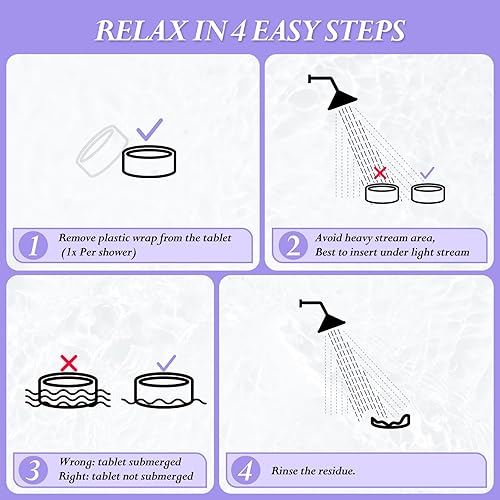 Miniatura 5 de SWCANDY - Vaporizadores de ducha, regalos de cumpleaños de aromaterapia para mujeres, 8 piezas de bombas de baño para mujeres, bombas de ducha para