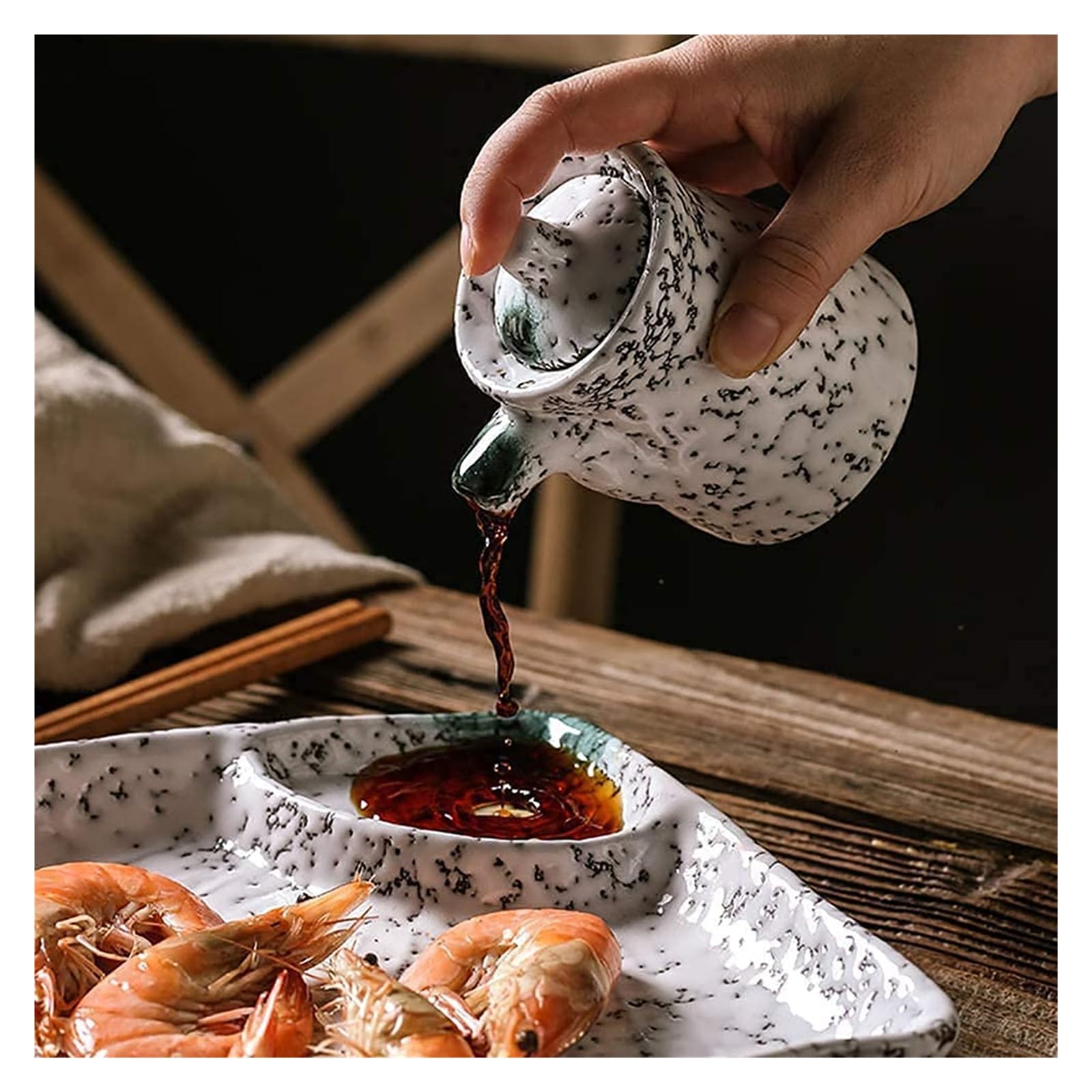 Dosificador de Aceite y Vinagre Dispensador de Aceite y vinagre, vinagrera de Aceite/Salsa de Soja/vinagrera, condimento líquido for cocinar en la Cocina, 160ml cocinando