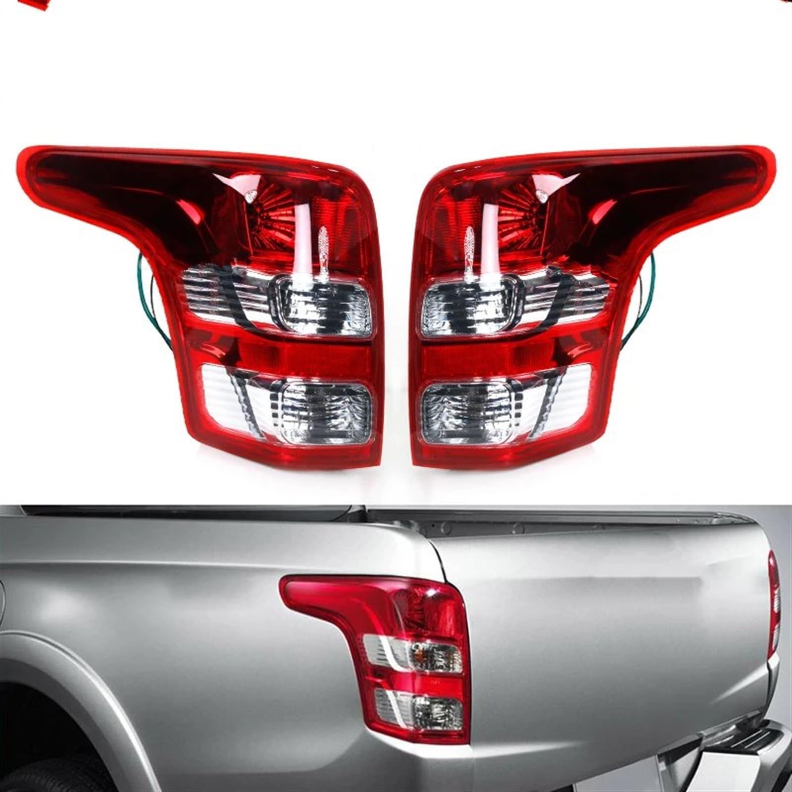 Compatibile Con Mitsubishi L200 2015 2016 2017 Per Triton 8330A943 8330A944 Gruppo Fanale Posteriore Per Auto Fanale Posteriore Luce Freno Lato Destro Sinistro Parti Blocchi fari posteriori(Left)