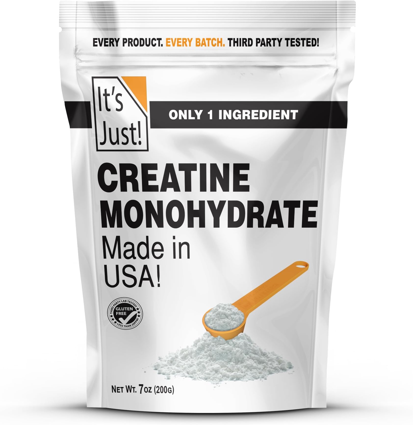 It's Just! - Creatine Monohydrate Powder, Unflavored, 200g / 40 Servings
