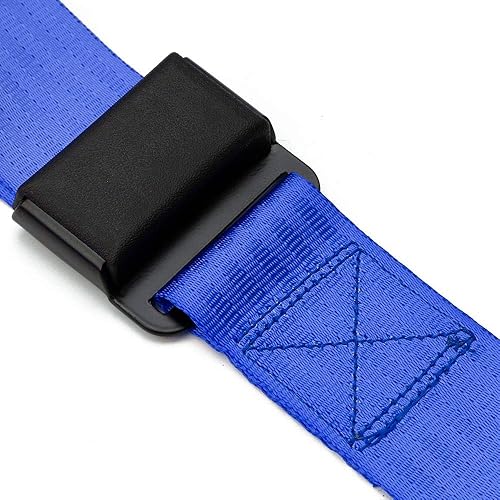 Miniatura 3 de eat Belts Style Competition - Arnés de seguridad de 4 puntos a presión de 2 pulgadas, arnés de cinturón de seguridad con Camlock (azul)