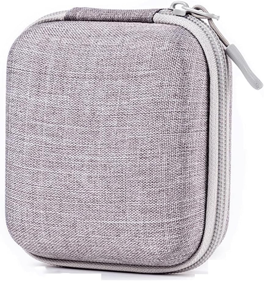 Small Travel Electronics Organizer Case, Hard EVA Shockproof Tech Pouch for MacBook Charger, Waterproof Cord Organizer Bag for Cables Power Bank Earbuds & Adapter, Compact Gadget Storage Case, Gray