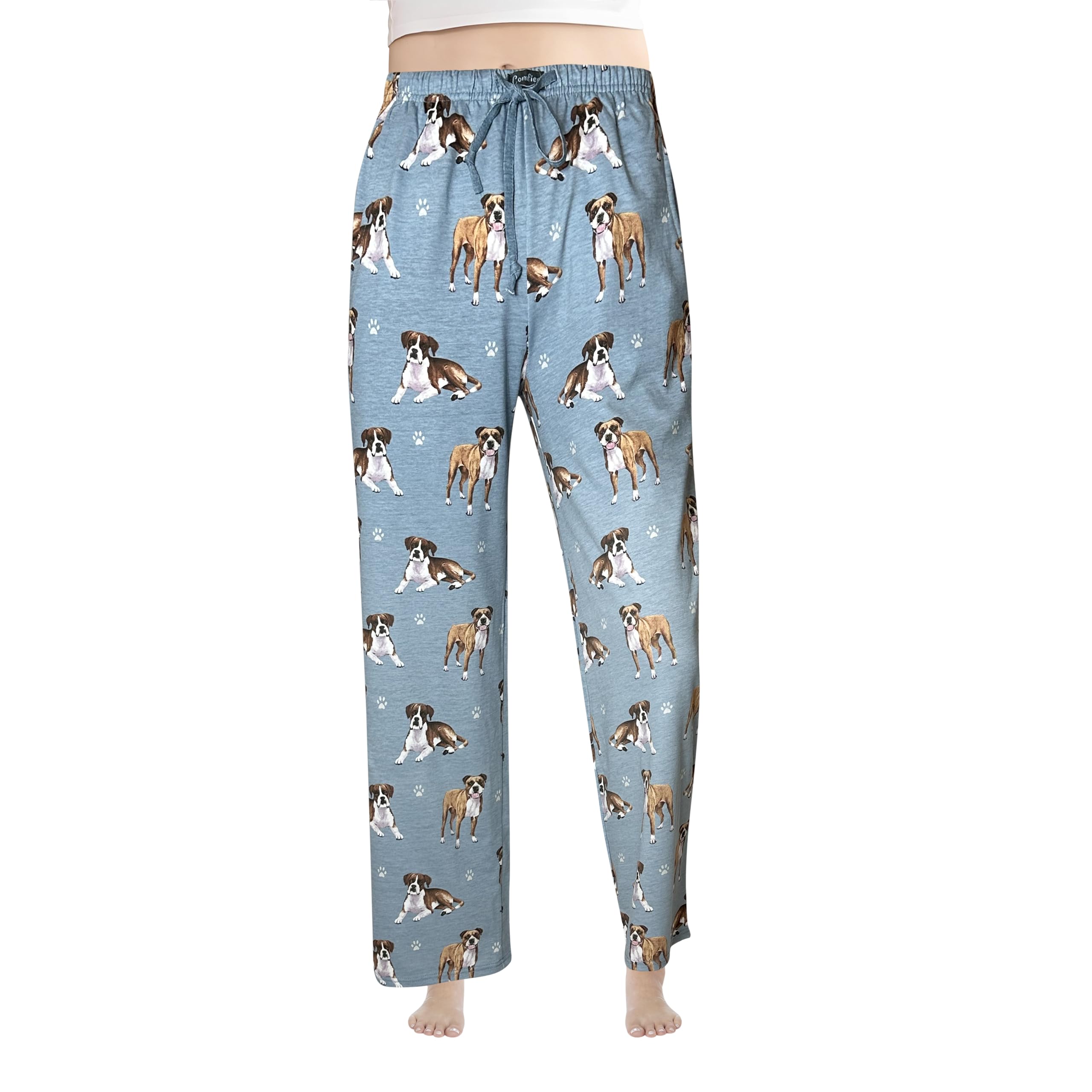 Comfies Pet Lover Pajama Pants – New Cotton Blend - All Season - Comfort Fit Lounge Pants for Women and Men - 27 Breeds Available
