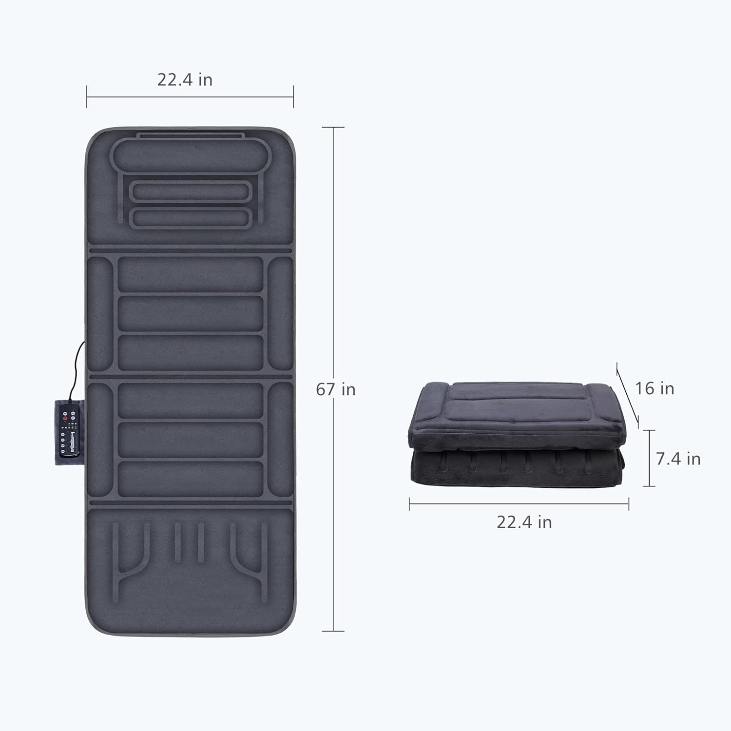 COMFIER Massage Mat Full Body,Massage Pad with 10 Vibration Motors,Back Massager Pad with Heat,Christmas Gifts for Men Women Mom Dad COMFIER Massage Mat Full Body,Massage Pad with 10 Vibration Motors,Back Massager Pad with Heat,Christmas Gifts for Men Women Mom Dad