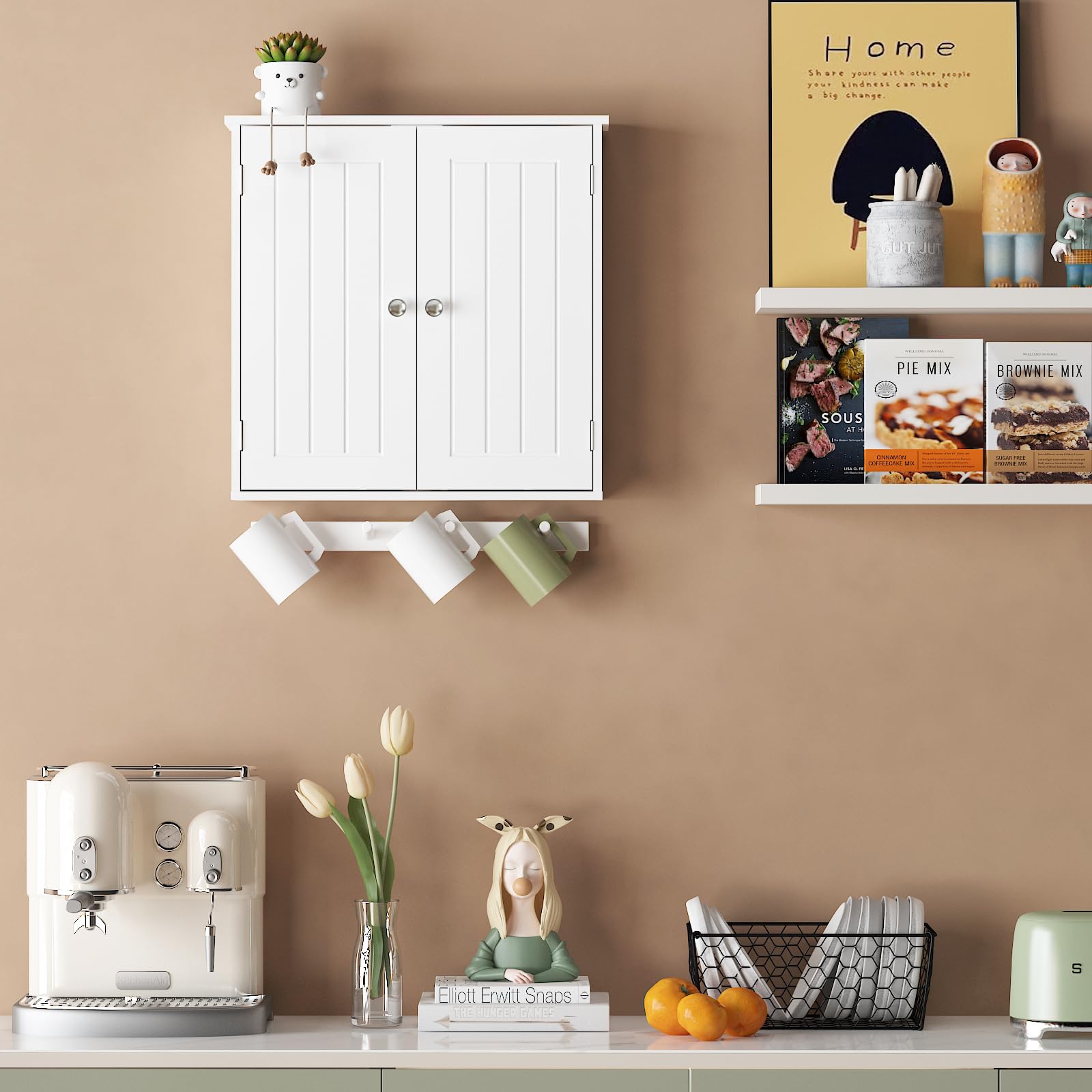 Bathroom Wall Cabinet Over Toilet - Space Saver White