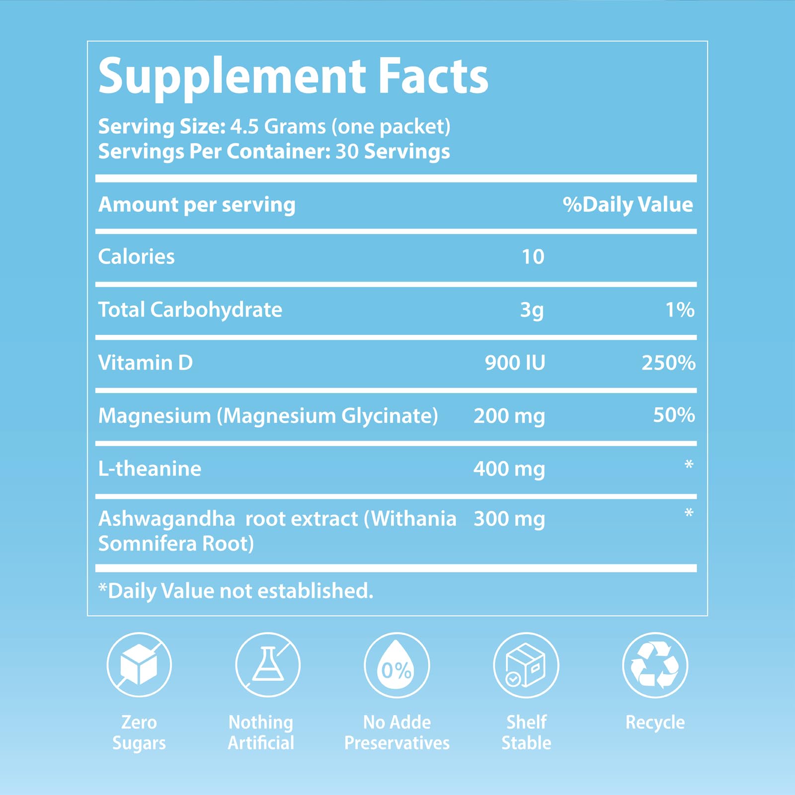 UltraCalm Cortisol Calming Drink, Magnesium Glycinate Powder (30 Servings) — Amazon image 6