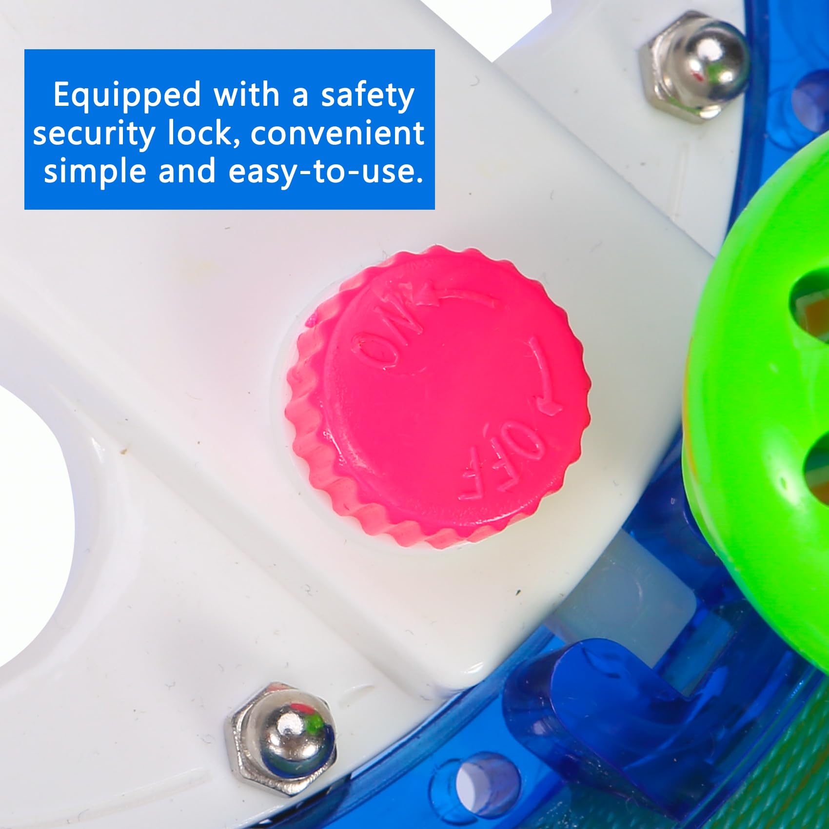 E-TING Kite Reel and Line - 8 Inch Dia with 1000ft High Strength String, Locking Spool for Outdoor Kites, Ideal for Kids, Adults, and Toddlers (Blue) - Image 7