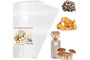 Mushroom Bags: 36 Pack of Premium Mushroom Grow Bags for Cultivation