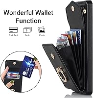 Vista 3 de Asuwish Funda de teléfono para Samsung Galaxy Note 10 5G con protector de pantalla de vidrio templado y anillo de bloqueo RFID, tarjetero de cuero