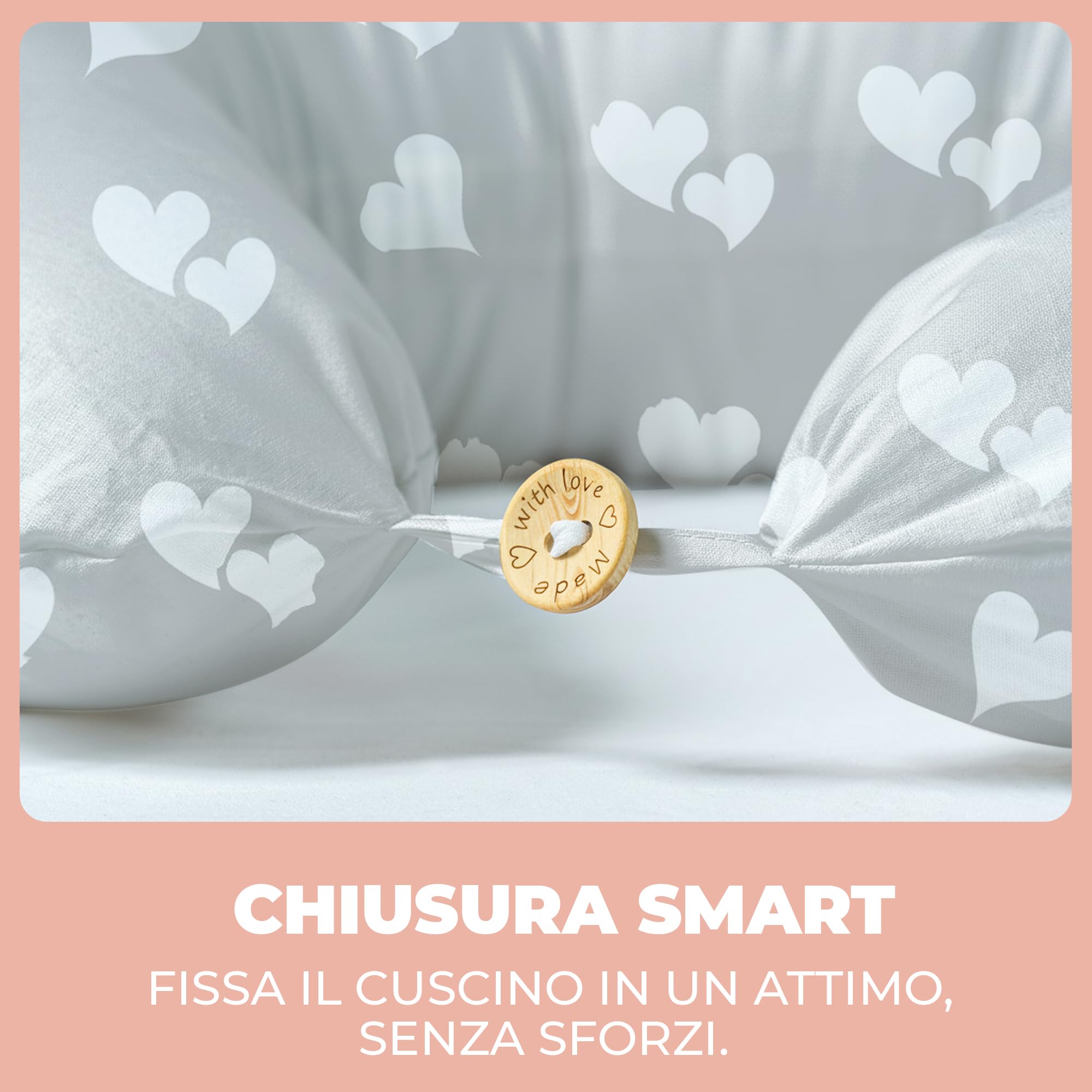 Cuscino Gravidanza e Allattamento per Dormire di Lato per Donne Incinta Idea Regalo per Neo Mamme con Federa in 100% Cotone e Morbido Riempimento Accessorio Full Body Premaman per un Sostegno Ottimale