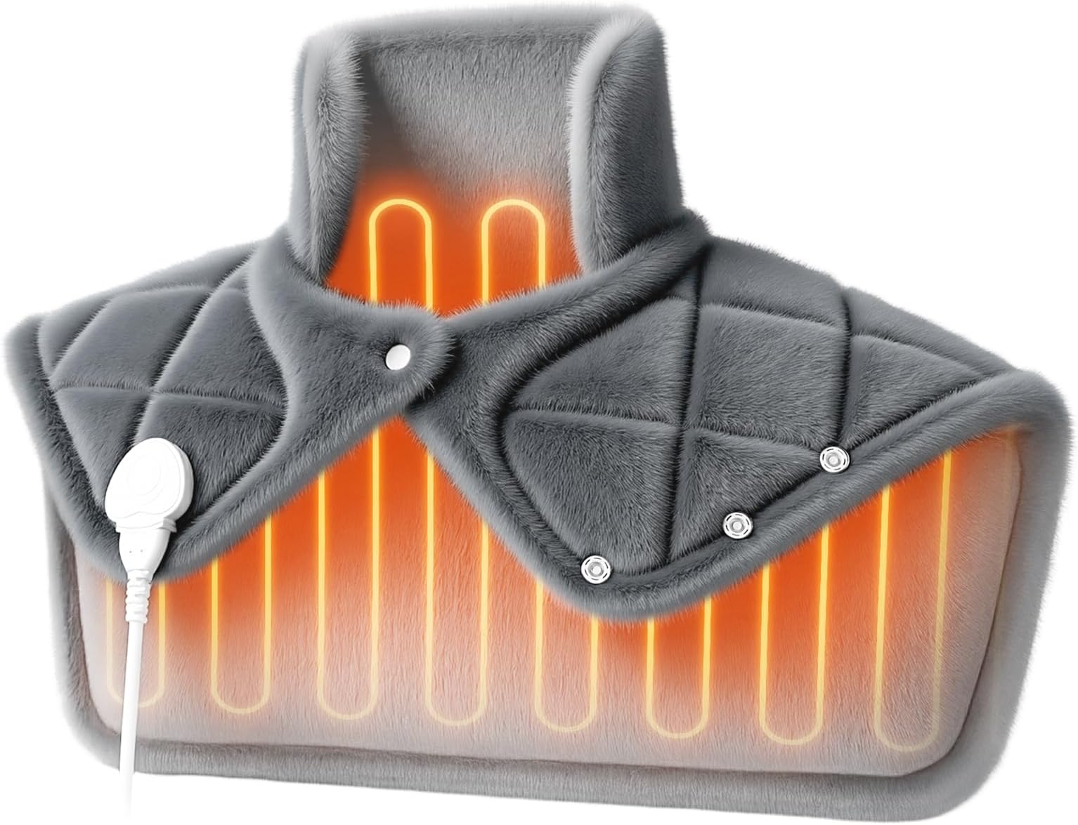 BOB AND BRAD Weighted Heating Pad for Neck Shoulders Deep Muscle Relief, Electric Heating Pad with Far-Infrared Therapy, FSA Eligible/HSA Eligible Neck Heated Wrap Gift for Family & Friends, 20"x22"