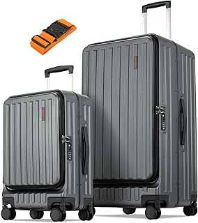 CENSIEN 2-Piece Luggage Set - 20 Inch Carry On & 29 Inch Checked Luggage with Spinner Wheels, Lightweight ABS+PC Hardshel...