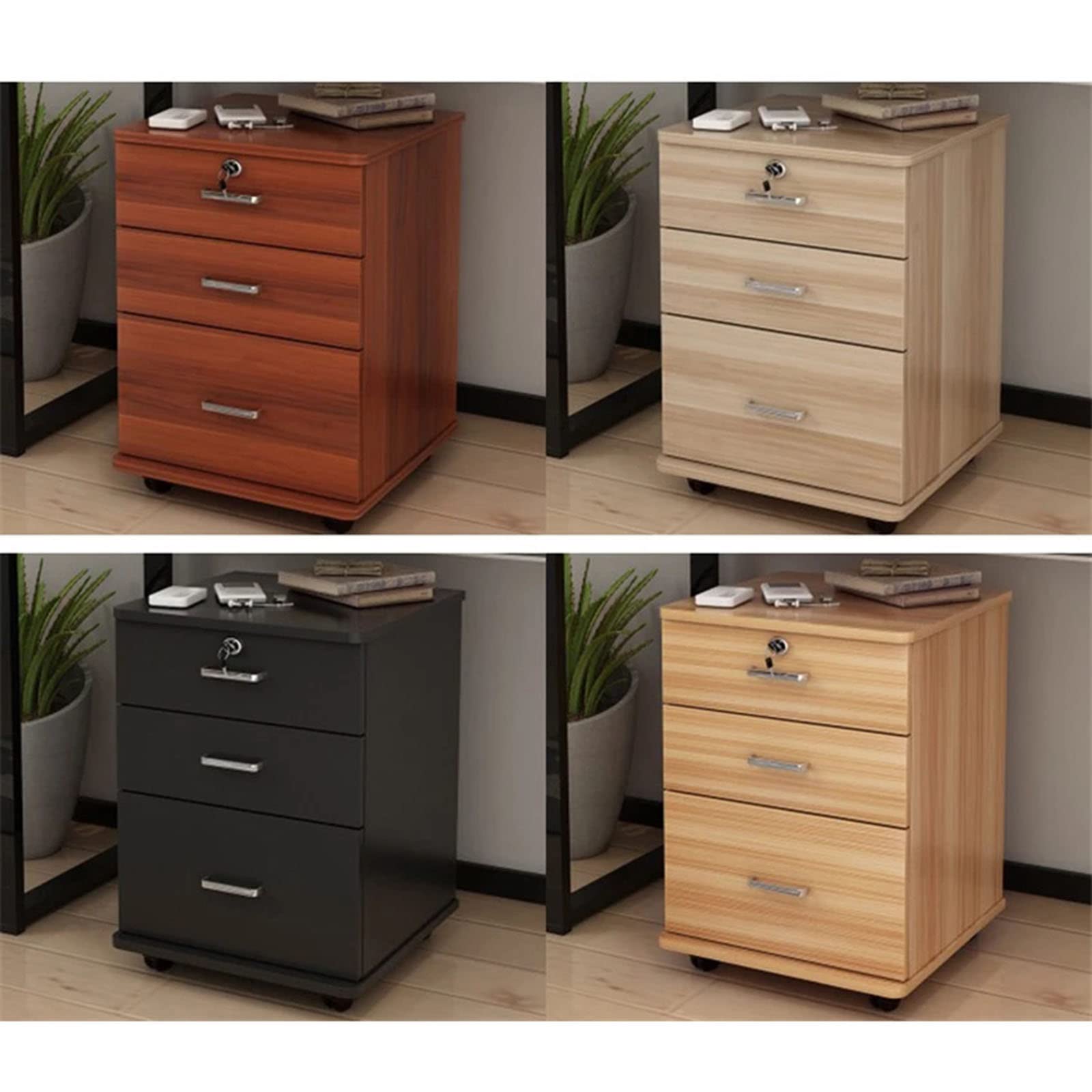 Armadietto con serratura a 3 ruote per ufficio Sto nizer con base di supporto, ideale per forniture per ufficio e documenti e slish.