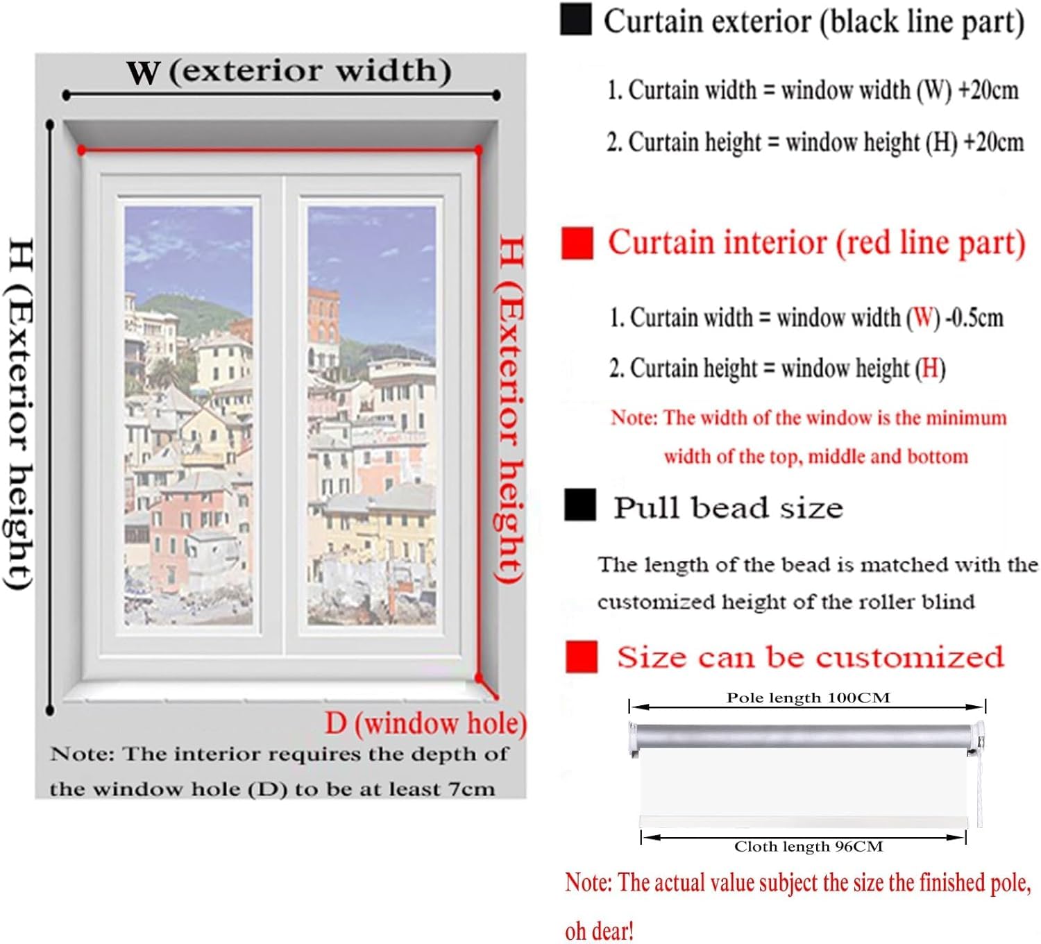 Stores enrouleurs Transparents, Stores enrouleurs extérieurs, Stores enrouleurs en Plastique Transparent for Cuisine intérieure et extérieure(1.0 * 2.0m)