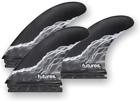 R4 Vapor Core Thruster Fins Carbon-White S