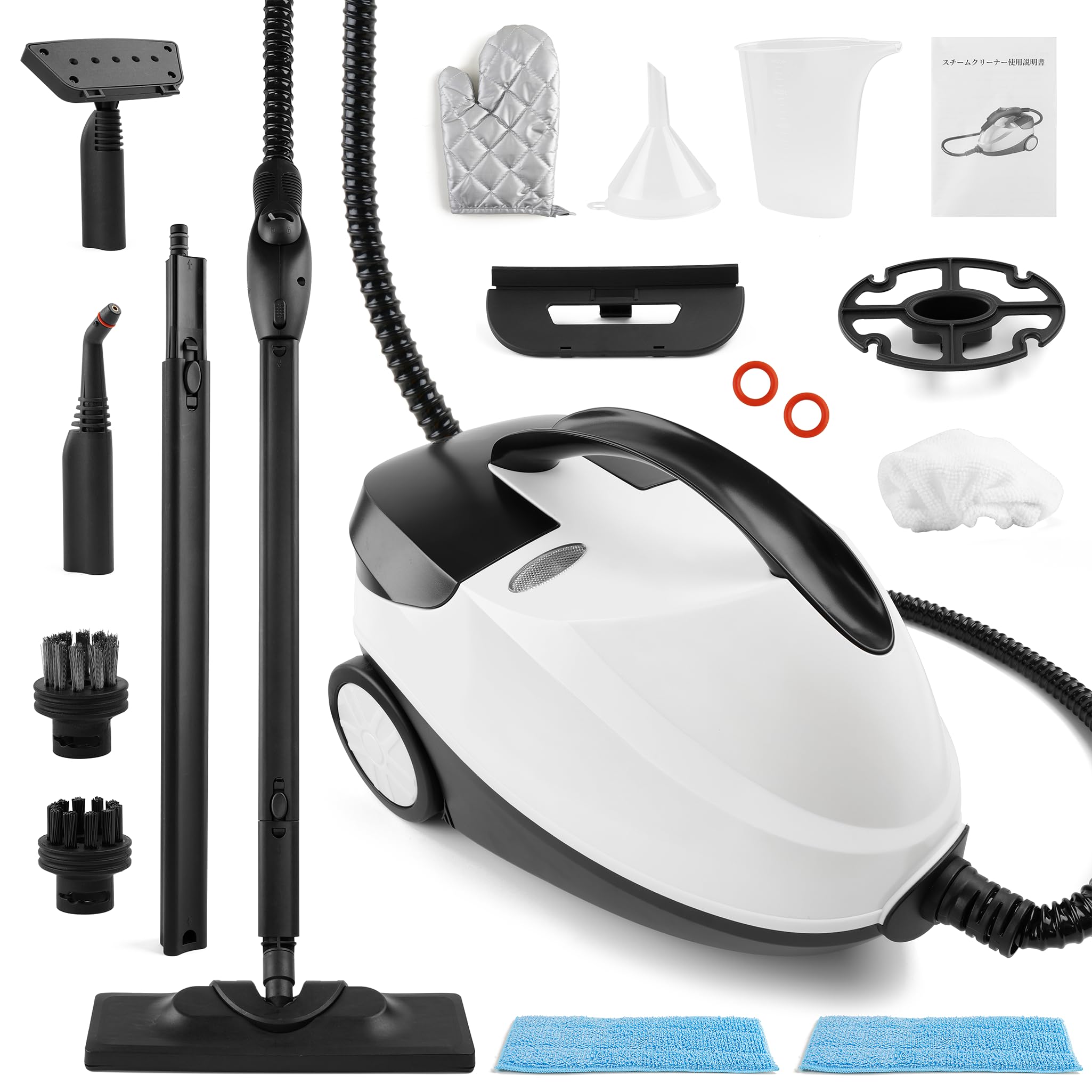 Amazon | スチームクリーナー 多機能スチームモップ 高温 高圧 蒸気