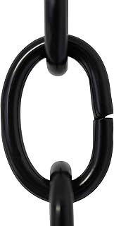 RCH Hardware CH-S56-11S-BLK-10 Steel Chandelier Chain, Black (10 Feet)