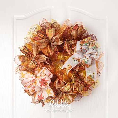 Miniatura 9 de Ribbli 4 rollos de cinta de malla de oro amarillo claro, 10 pulgadas x 30 pies (10 yardas) cada rollo, oro amarillo metálico con lámina dorada, uso