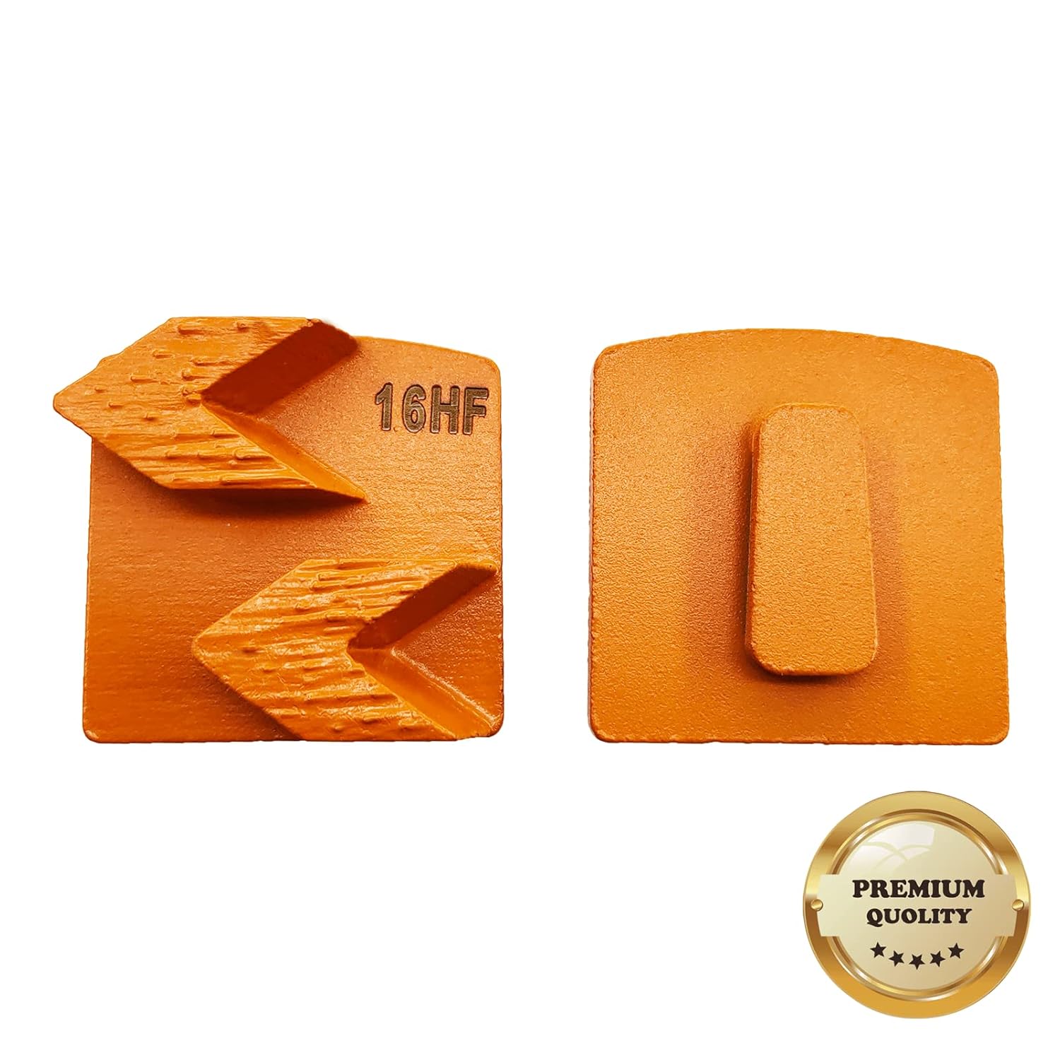 9 Pcs Pro REDICLOCK Diamond Grinding Shoes Soft Bond for Hard Floor (Grit Optional), for Husqvarna Floor Grinding Machine (16 Grit - 2 Arrow Segment S Bond for Hard Floor)