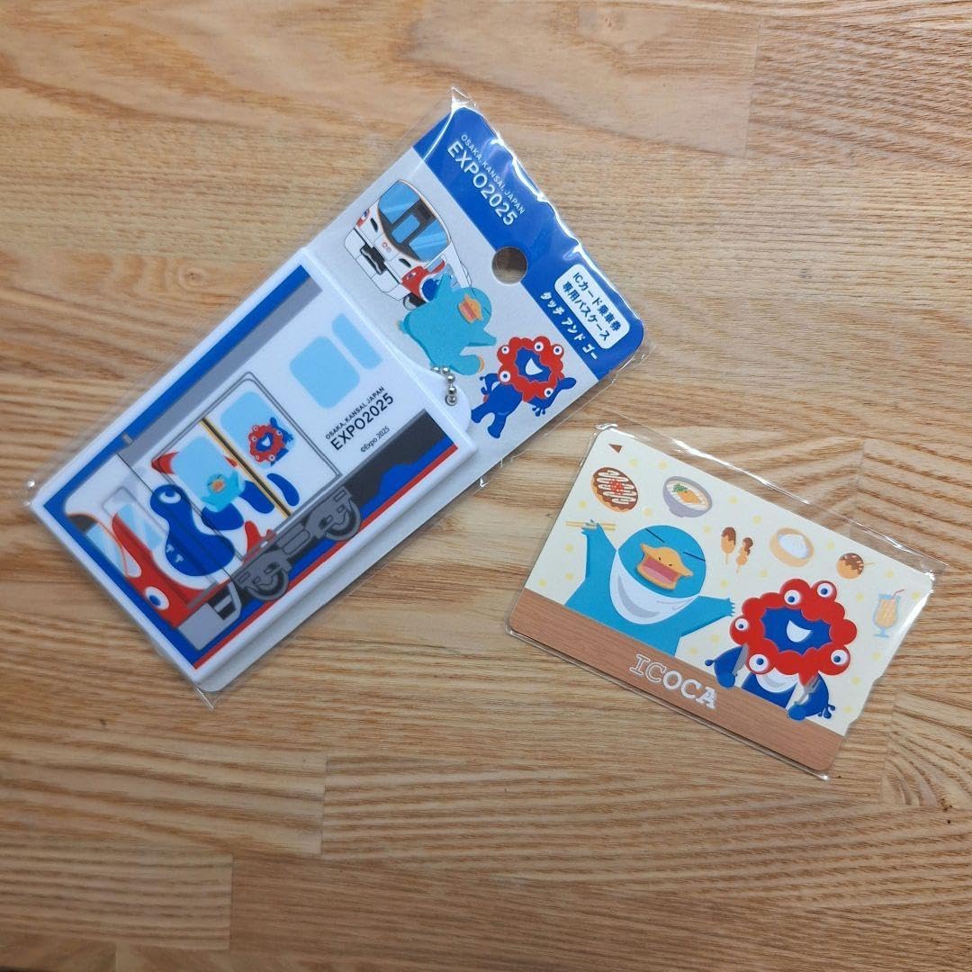 大阪関西万博限定 記念ICOCAとオリジナルパスケース セット① suica