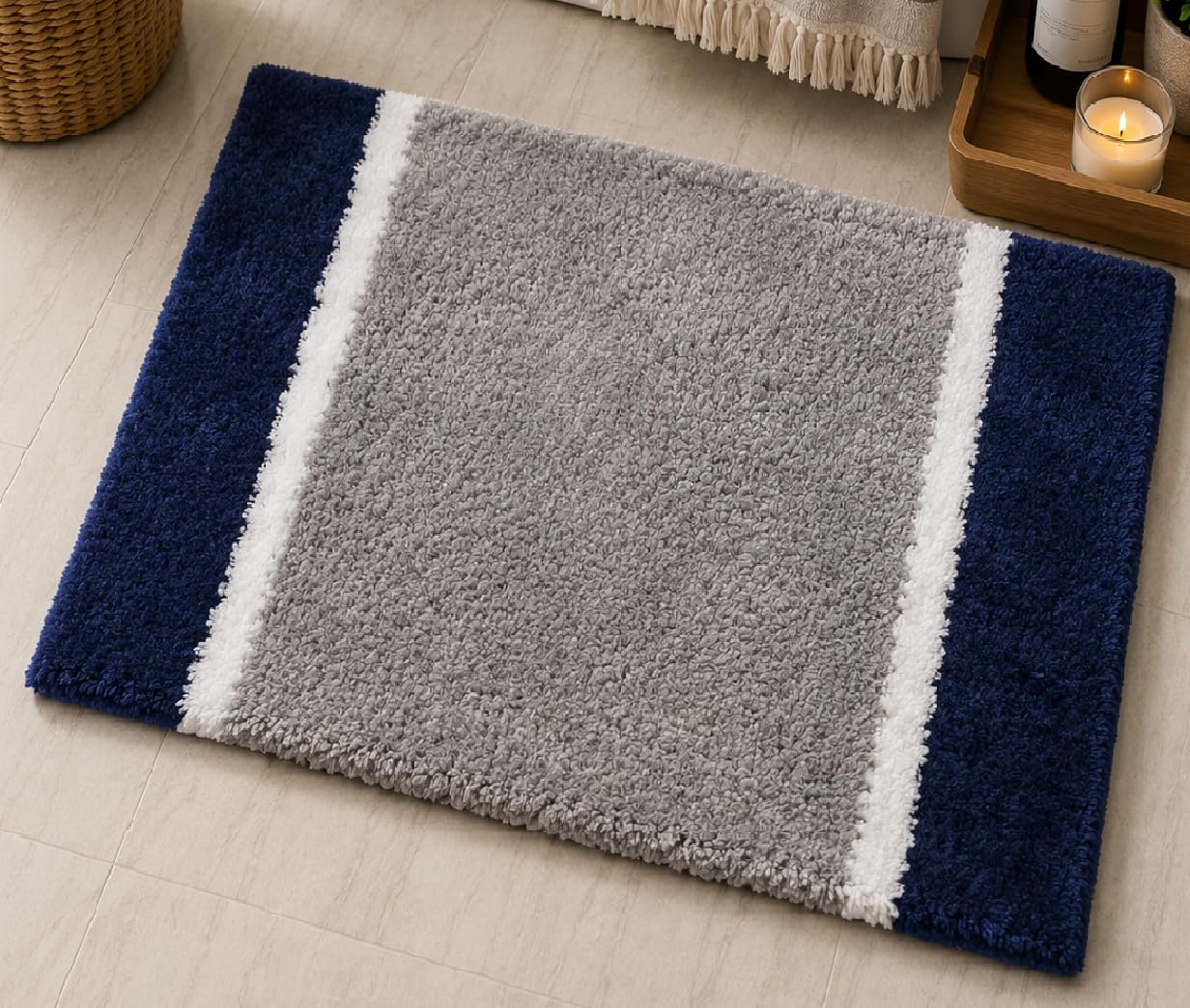 Dark Grey Yellow Kitchen Runner Rug Set - IXILUXE HOMES -19