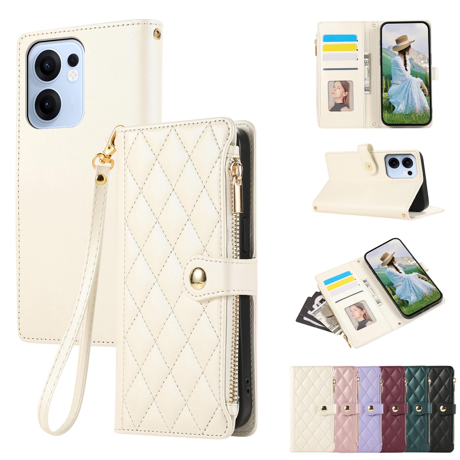 Amazon.co.jp: Rosbtib OPPO Reno13 A ケース 手帳型 OPPO Reno 13A