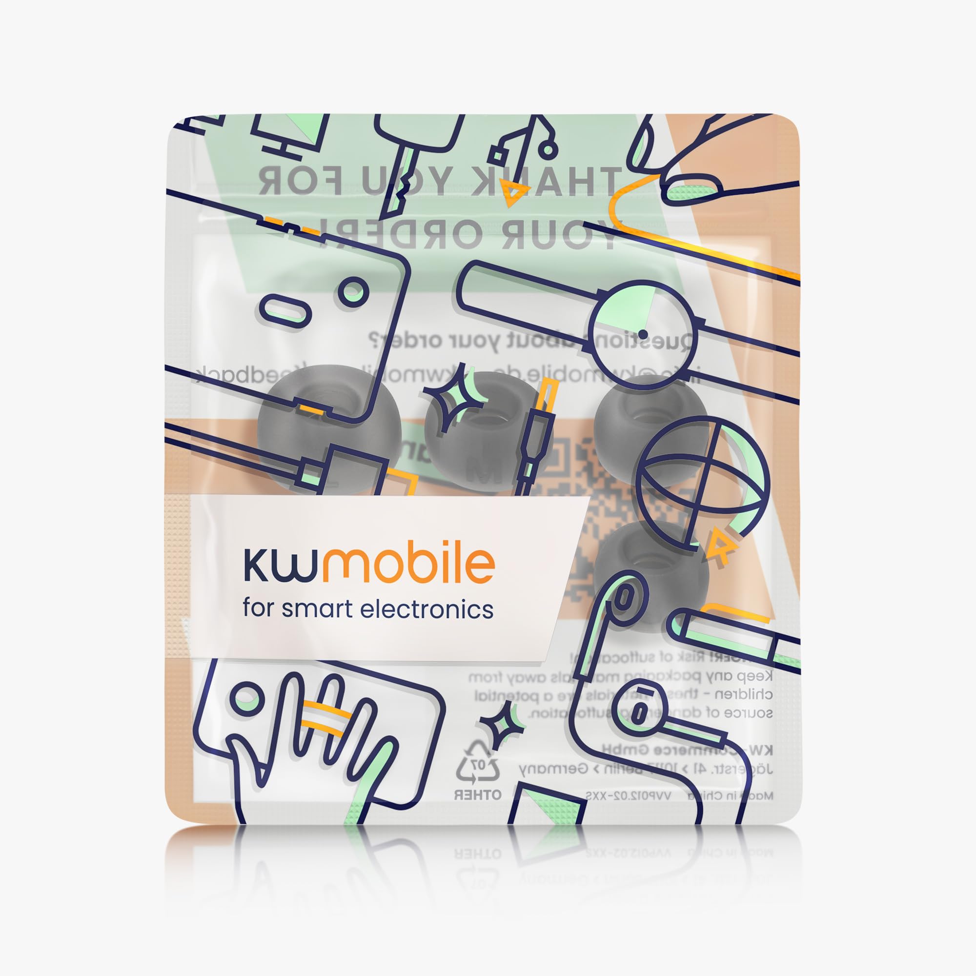 kwmobile 6x cover voor in-ear oortjes compatibel met Xiaomi Realme Buds kwmobile 6x cover voor in-ear oortjes compatibel met Xiaomi Realme Buds