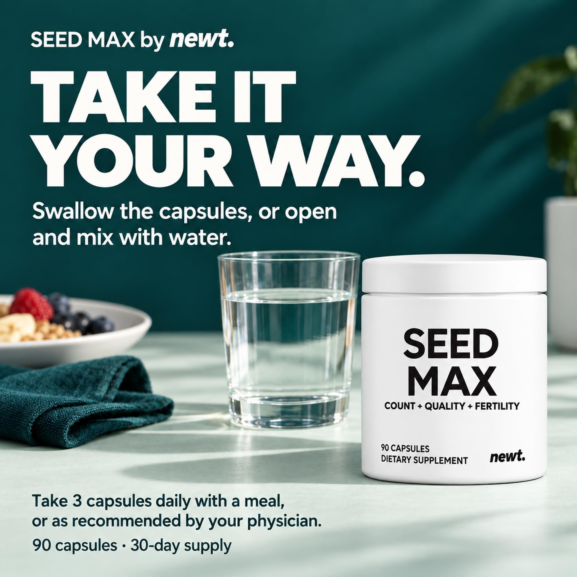 SEED MAX™ Men's Fertility Supplement, 90 Capsules (30-Day Supply) — Amazon image 5