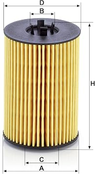 MANN-FILTER HU 7020 z Ölfilter - für Pkw + Transporter (Packung mit 2)
