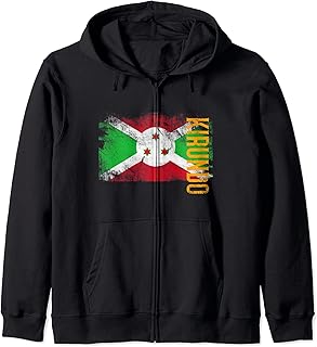 Kirundo Burundi , Gift For Burundian Men, Women And Kids Zip Hoodie