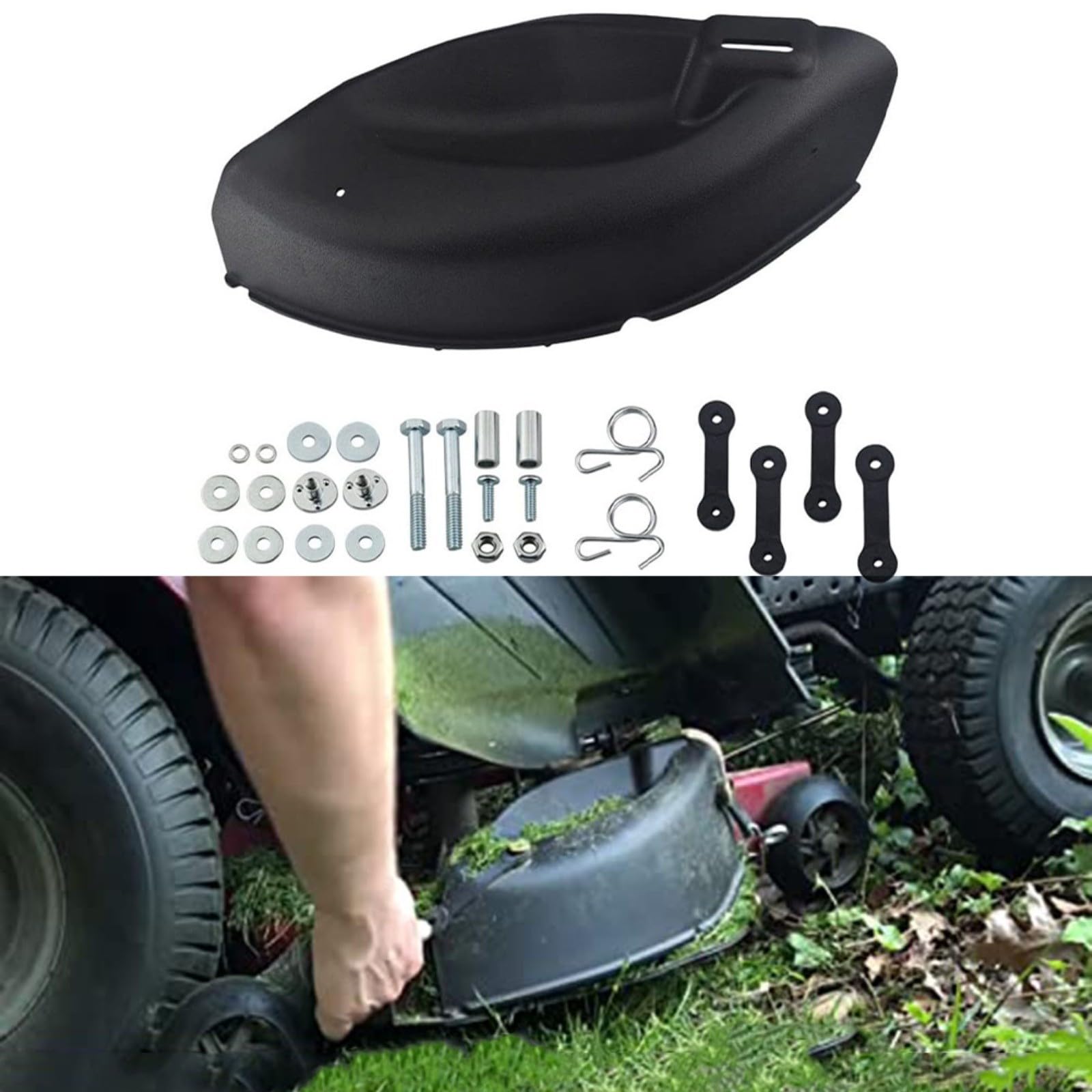 Bâche mulching pour tondeuse à gazon 954040501 960710005 - Pour tracteurs à gazon Craftsman 42" LT1000 - Avec couvercle de tondeuse à gazon - Accessoires de montage