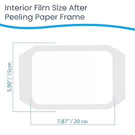 Houseables Waterproof Bandages, Transparent Film Dressing, Waterproof Bandages Post Surgical, 6x8, Wound Cover, Transparent Dressing, Wound Covers for Showering, Water Proof Patches for Skin, Large