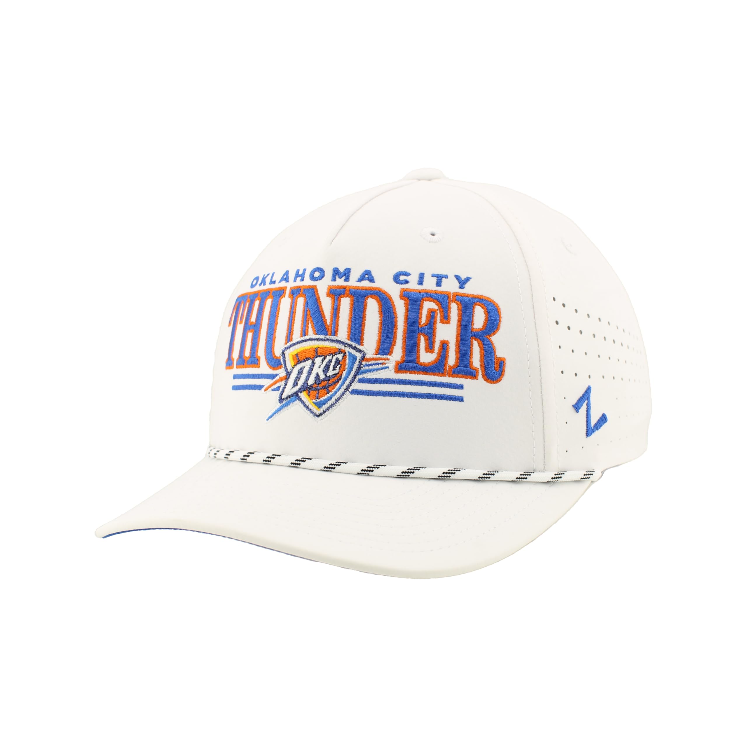 ZHATS NBA Unisex-Adult NBA Officially Licensed Rope Hat Snapback Performance Regalia White — image 1