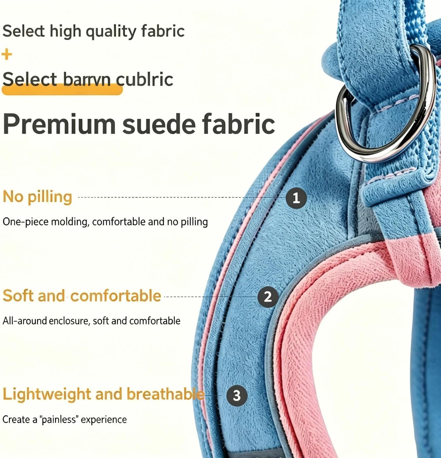 Escape Proof Cat Harness and Leash, Cat Collars, Harnesses & Leashes, Escape-Proof Cat Harness Set, Adjustable Step-in Pet Harness for Walking for Small Medium Cats/Dogs (Blue, L)
