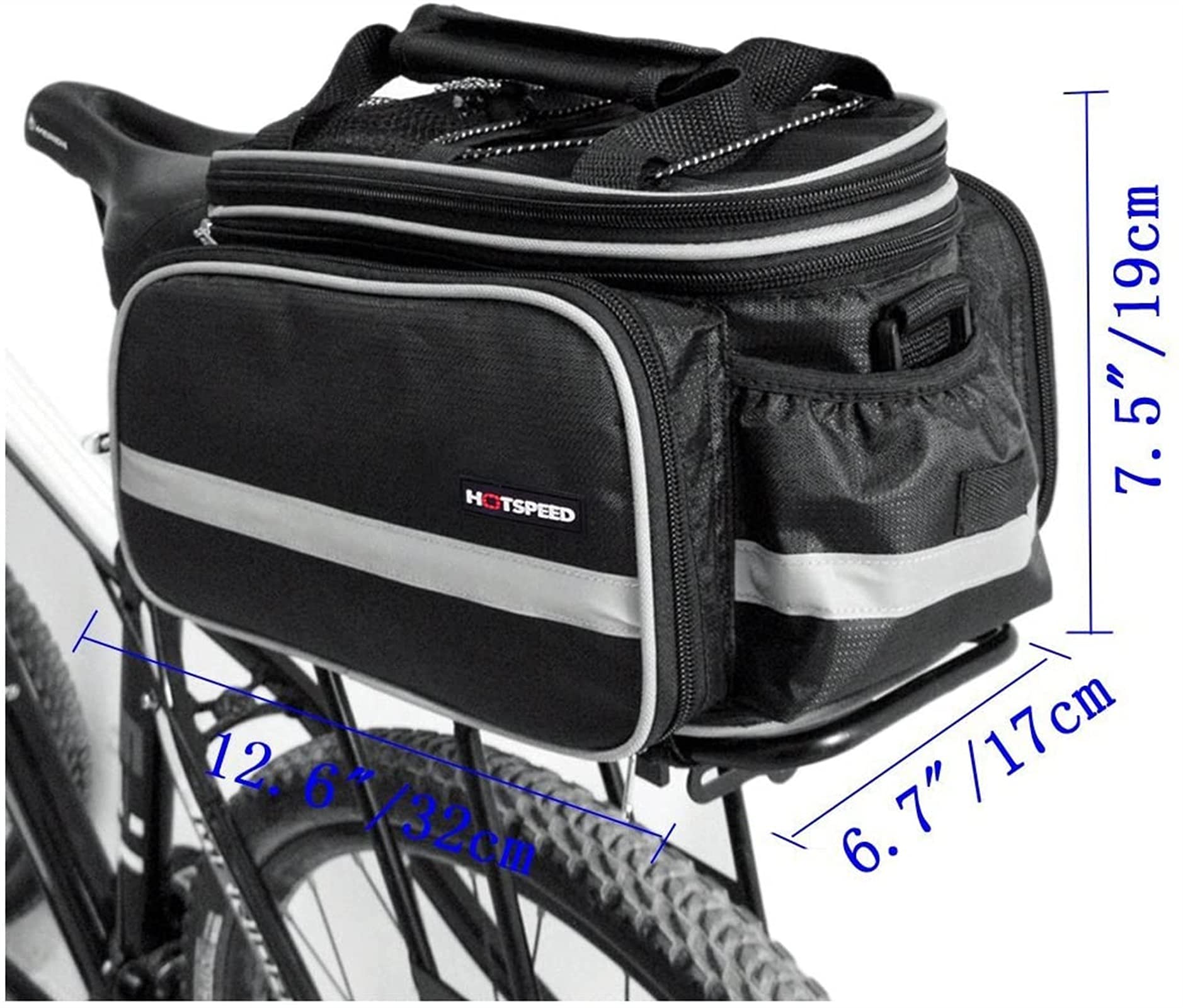 torba rowerowa, Torba rowerowa Camel Bag, tylna półka na rower górski, torba, tylne siedzenie do jazdy rowerze, podróżna(Black)