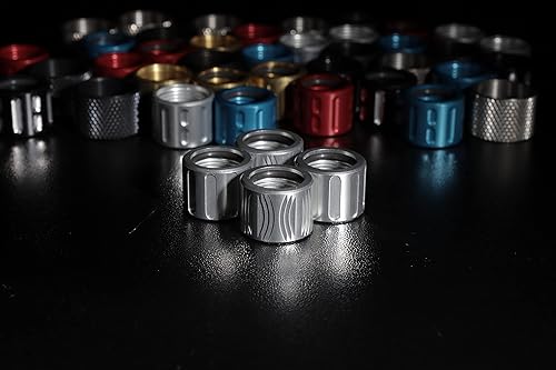 Miniatura 3 de NDZ Performance V2 - Protector de rosca de barril de aluminio con junta tórica, elige rosca y color