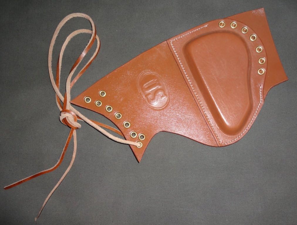 WWII U.S. Garand Leather Sniper Rifle Cheek Pad Embosed US - Reproduction