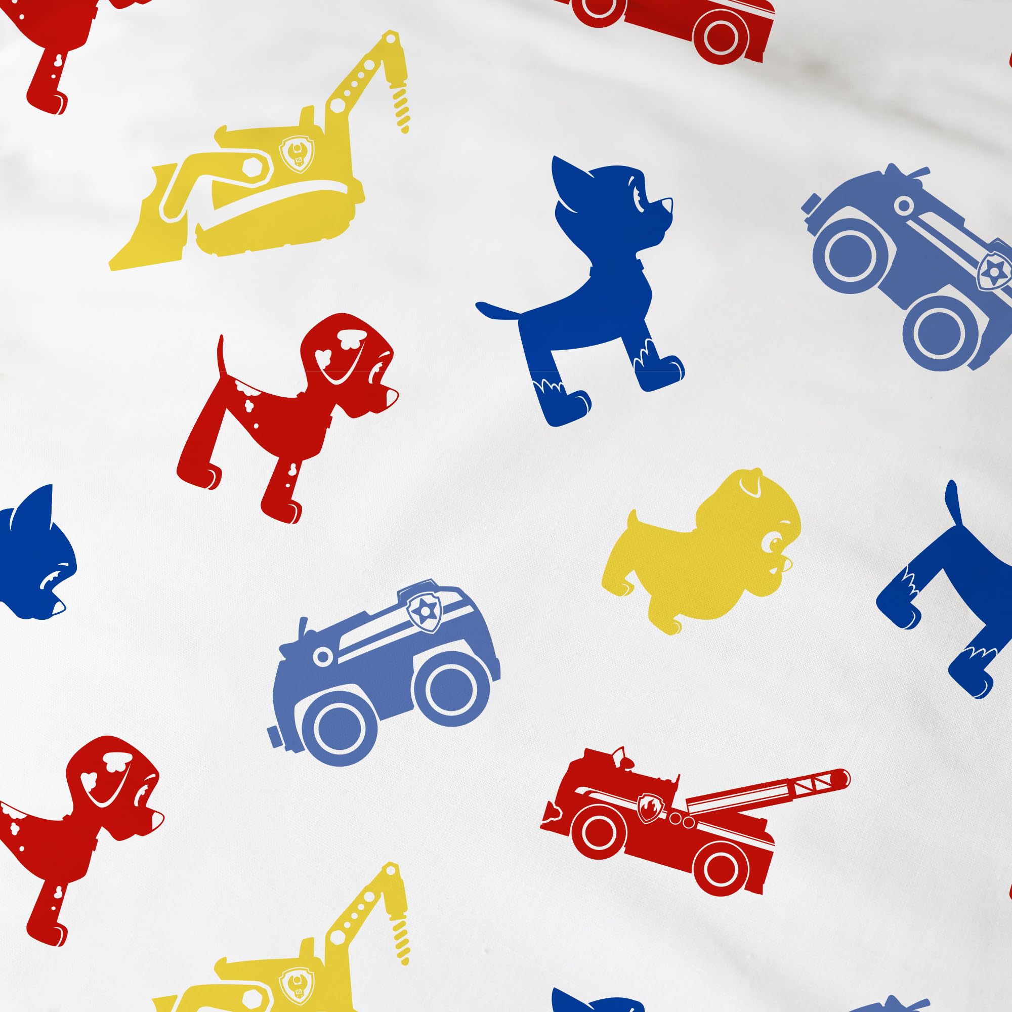 OMYDREAM Pat Patrouille PatBoy Parure de Lit et Drap Housse Enfant | 100% Coton | Oeko-TEX | Housse de Couette 140x200cm + 1 Taie d'oreiller 63x63cm + 1 Drap Housse 90x190cm | Imprimé Garçon (Bleu)