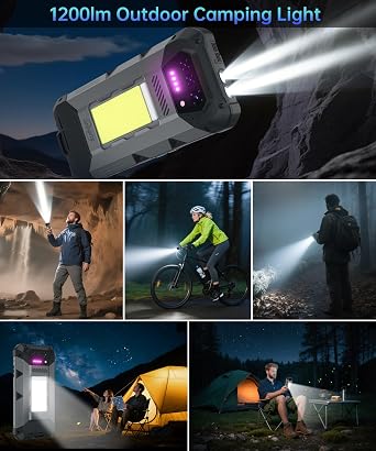 Hike Rugged Phone, Android 14 4G Mobile Phones with 23800mAh Large Battery | IP68 Waterproof, Heavy Duty, 6.78'' Outdoor Construction Cell Phones, Industrial GPS Work Smartphone, Camping Light, OTG, NFC